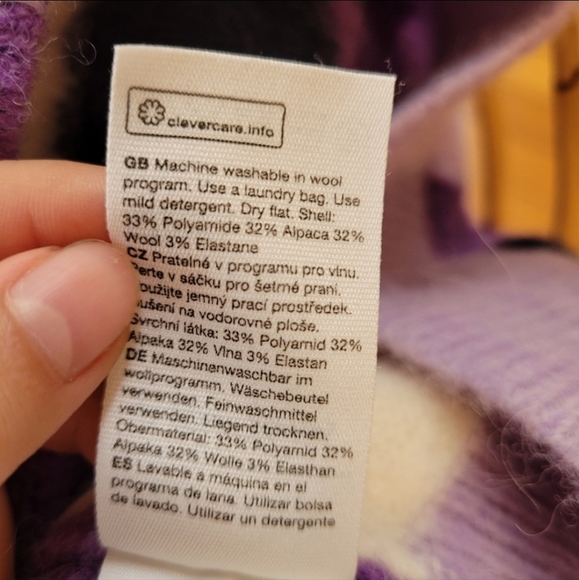 & Other Stories Embellished Colour Wave Wool Blend Sweater - Picture 6 of 6